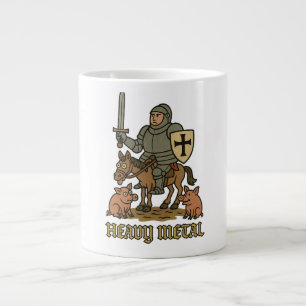 Zware Metal Ridder – Middeleeuwse Chaos Grote Koffiekop