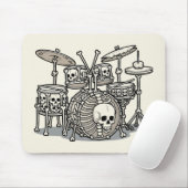 Zware Metal Skelet Drumstel Muismat (Met muis)