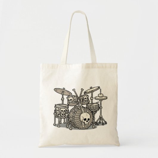 Zware Metal Skelet Drumstel Tote Bag (Voorkant)