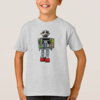 ZWARE METALE ROBOT - Kinder T-shirt