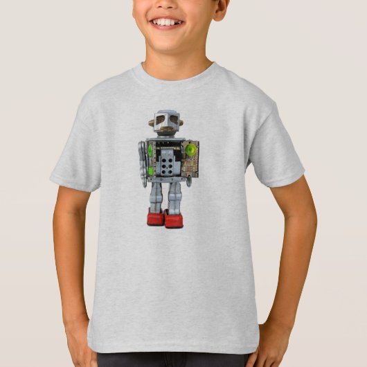 ZWARE METALE ROBOT - Kinder T-shirt (Voorkant)