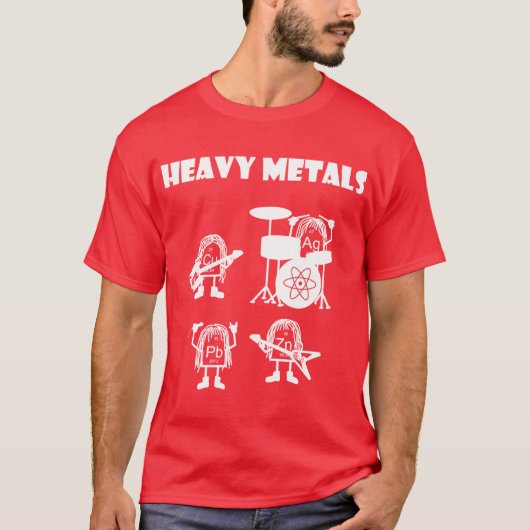 Zware metalen1 gift t-shirt (Voorkant)