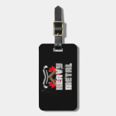 Zware metalen bagagelabel (Voorkant verticaal)