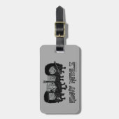 Zware metalen bagagelabel (Voorkant verticaal)