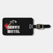 Zware metalen bagagelabel (Voorkant horizontaal)