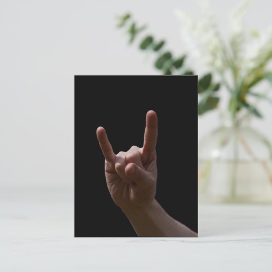 zware metalen briefkaart (Staand voorkant)