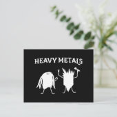 Zware metalen briefkaart (Staand voorkant)
