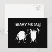 Zware metalen briefkaart (Voorkant / Achterkant)