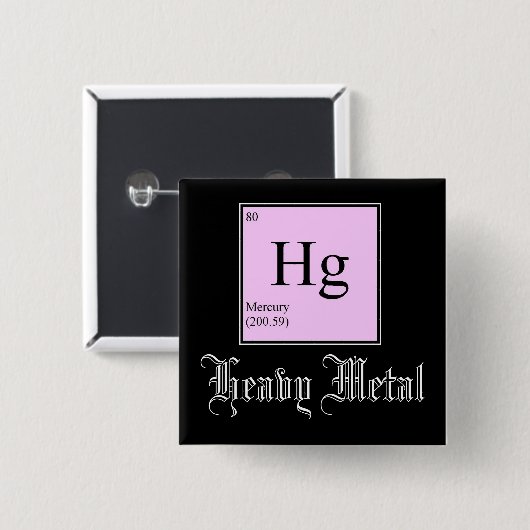 Zware metalen Button (Voorkant /achterkant)