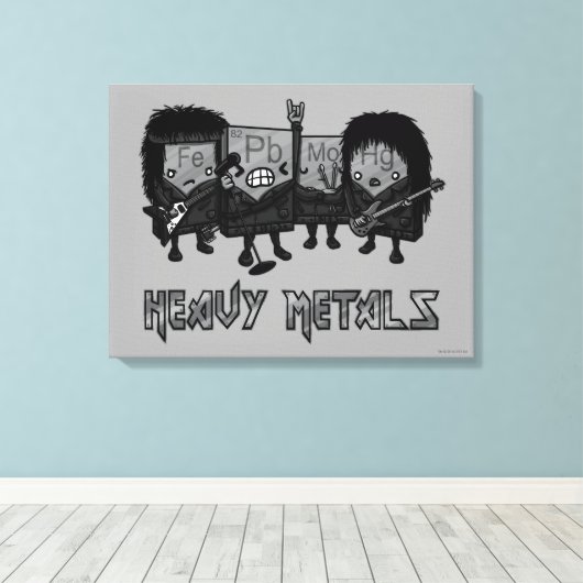 Zware metalen canvas afdruk (Insitu (Houten vloer))