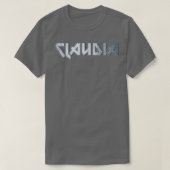 Zware metalen Claudia T-shirt (Design voorkant)