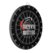 Zware metalen dartbord (Voorkant Links)