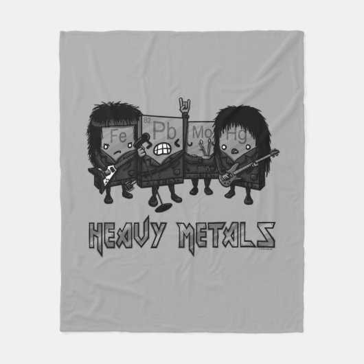 Zware metalen fleece deken (Voorkant)