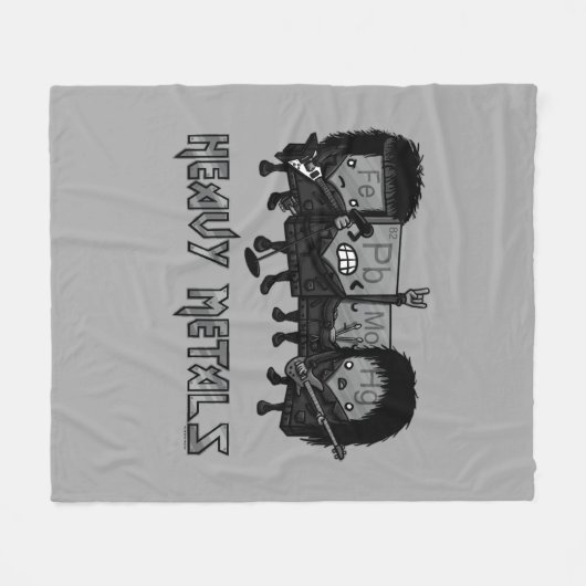 Zware metalen fleece deken (Voorkant (Horizontaal))