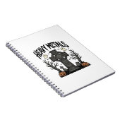 Zware Metalen Halloween Kerkhof Vector Design_1 Notitieboek (Rechterzijde)