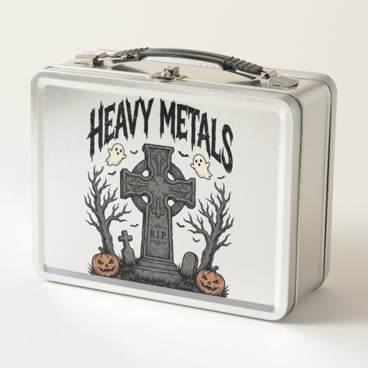 Zware Metalen Halloween Kerkhof Vectorontwerp_1 (Voorkant)