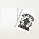 Zware Metalen Halloween Kerkhof Vectorontwerp_1 Planner (Display)