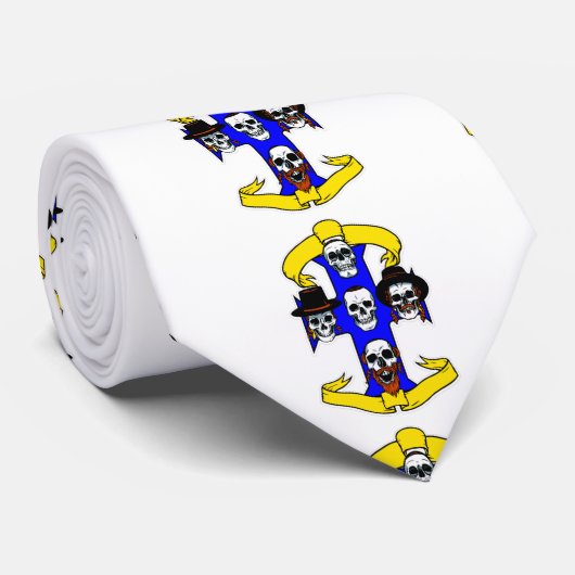 zware metalen Hanukkah interreligieuze kruisrebbis Stropdas (Opgerold)