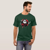 Zware metalen kerstbedekking t-shirt (Voorkant volledig)