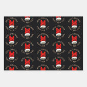 Zware metalen kerstkaarten inpakpapier vel (Voorkant)