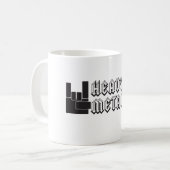 Zware metalen! koffiemok (Voorkant links)