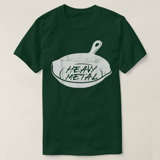 Zware metalen koken Gegoten strijkvellen T-shirt (Design voorkant)
