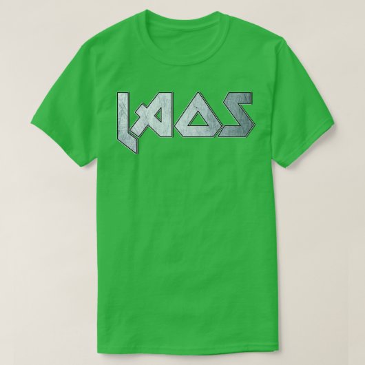 Zware metalen Laos T-shirt (Design voorkant)