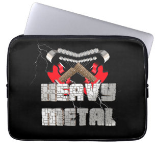 Zware metalen laptop sleeve