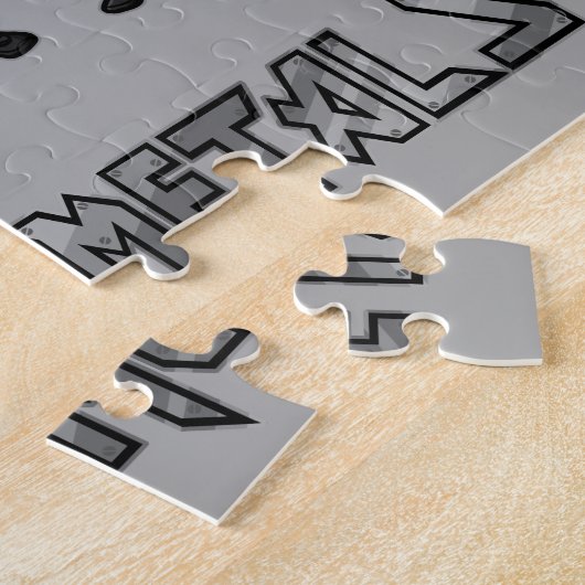 Zware metalen legpuzzel (Zijkant)