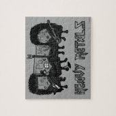 Zware metalen legpuzzel (Verticaal)