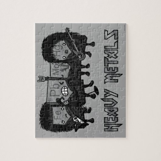 Zware metalen legpuzzel (Verticaal)