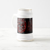 Zware metalen monster bierpul (Voorkant links)