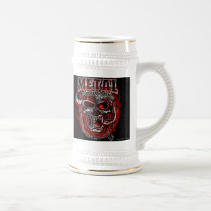 Zware metalen monster bierpul