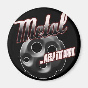 Zware metalen muziek in shirt pet sticker magneet