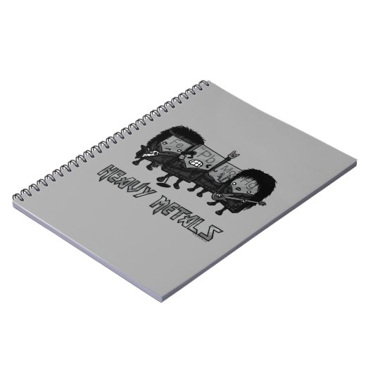 Zware metalen notitieboek (Linkerzijde)