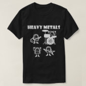 Zware metalen rots, chemie, natuurkunde - periodie t-shirt (Design voorkant)