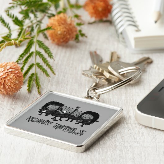 Zware metalen sleutelhanger (Zijkant)