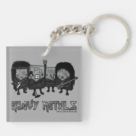 Zware metalen sleutelhanger (Achterkant)