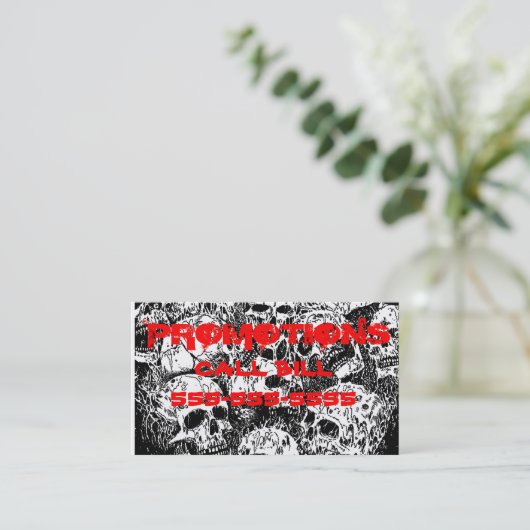 Zware metalen Visitekaartje 2 (Staand voorkant)