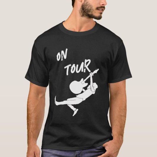 Zware Metalgitarist Op Tournee T-shirt (Voorkant)