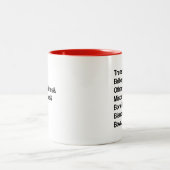 Zware Misdrijven & Overtredingen - Bondi Blanche A Tweekleurige Koffiemok (Center)