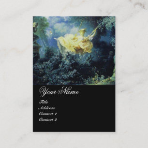 ZWARE MONOGRAM, Blauw Groen Geel Zwart Visitekaartje