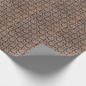 Zware paarse brokaat, abstracte achtergrond. cadeaupapier (Hoek)