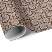 Zware paarse brokaat, abstracte achtergrond. cadeaupapier (Rol Hoek)