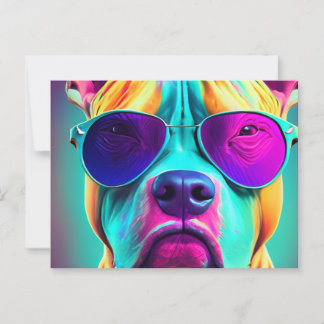 zware pitbull briefkaart