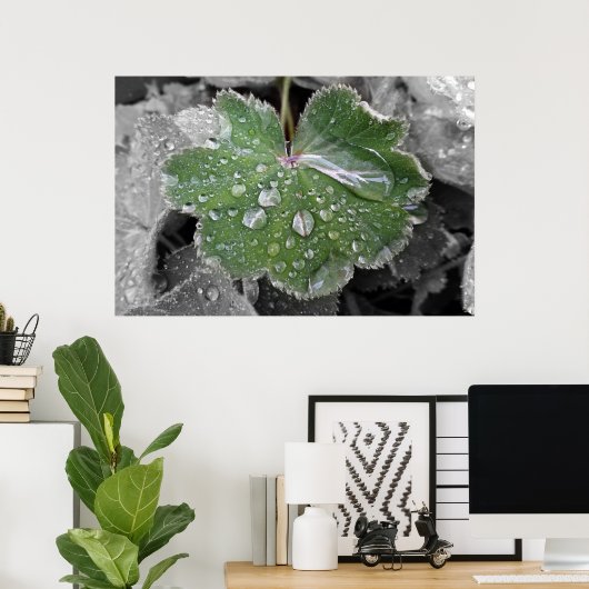 zware regenval poster (Thuiskantoor)