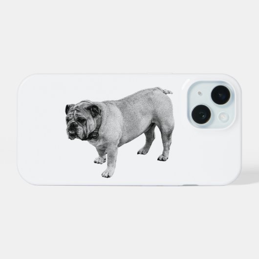 Zware Robuuste Vorm iPhone 15 Case (Achterkant horizontaal)