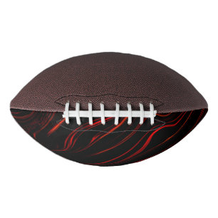 Zware rode lange streken op een donkere achtergron american football