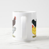 Zware rooster Chicken Quartet Grote Koffiekop (Achterkant)