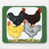 Zware rooster Chicken Quartet Muismat (Voorkant)